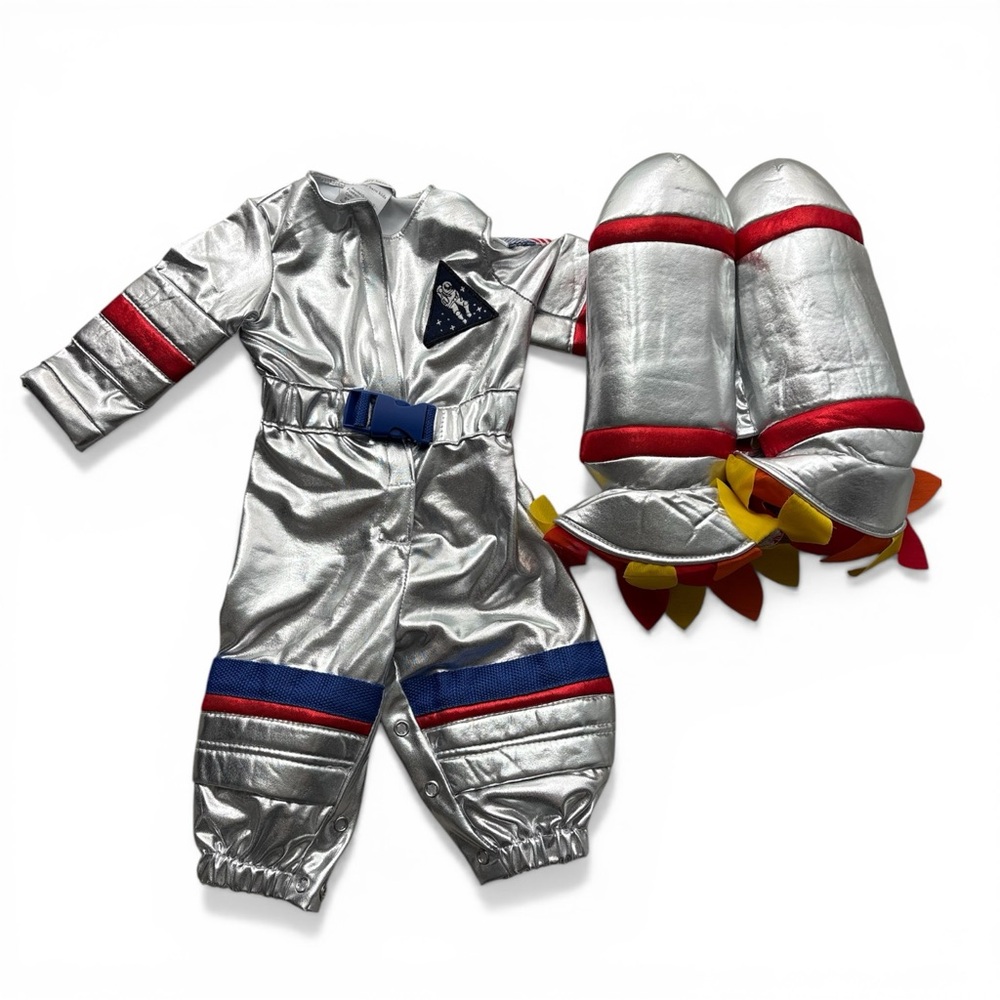 Pottery Barn Kids Astronaut Halloween Costume With Jet Pack NWOT 0-6 Months